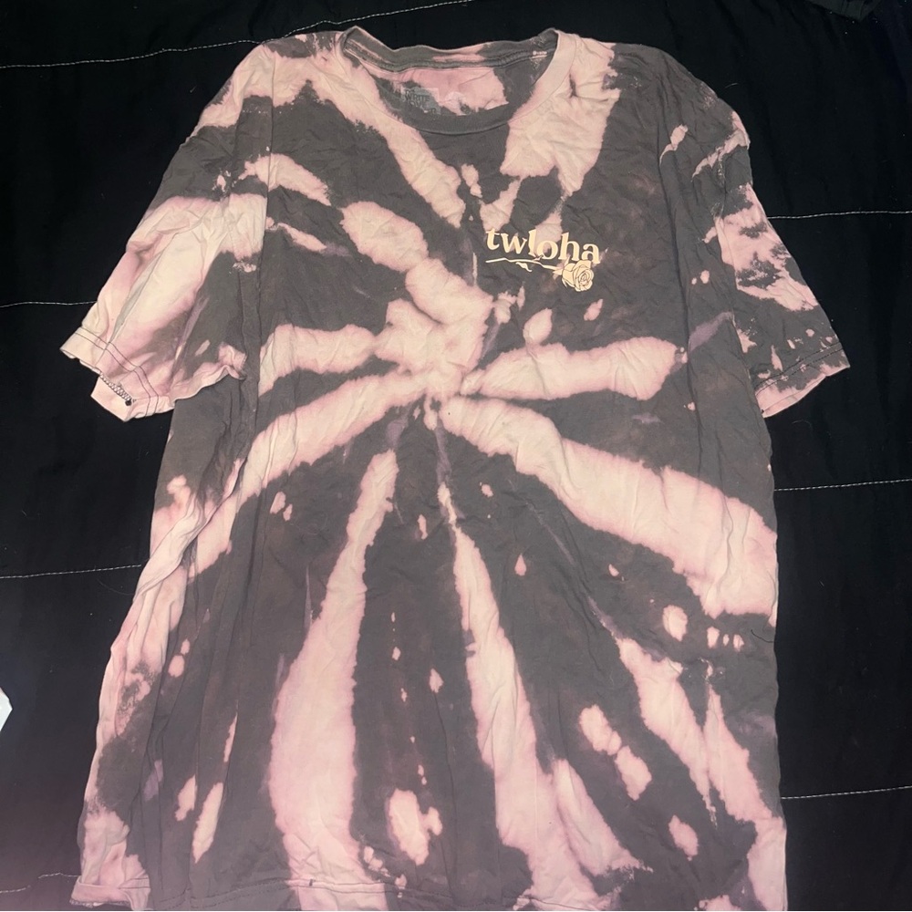TWLOHA to write love on her arms rose bleach tie-Dye T-Shirt size xxl